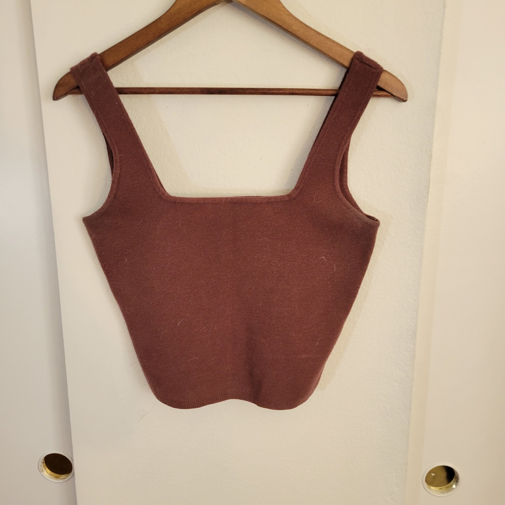 Abercrombie & Fitch Women's Brown Crop Top